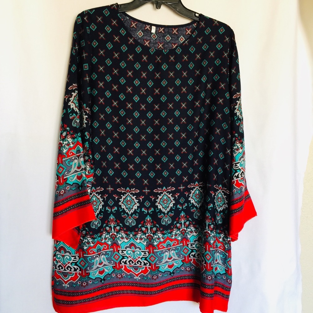 NWOT Women’s Moroccan Lightweight Linen Tunic Top